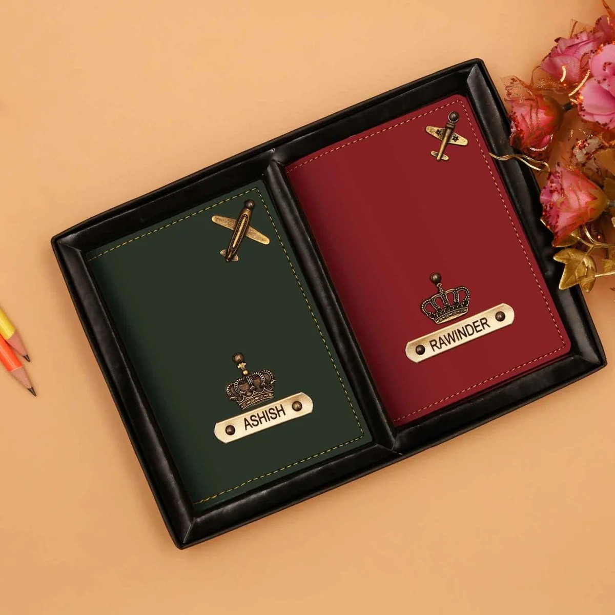 Passport holder- leatheritte for his and her